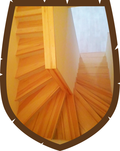 Fa lépcsők és korlátok készítése